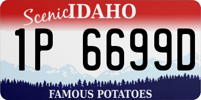 ID license plate 1P6699D