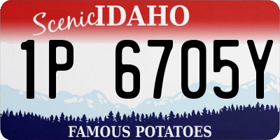 ID license plate 1P6705Y