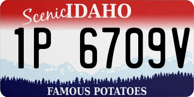 ID license plate 1P6709V