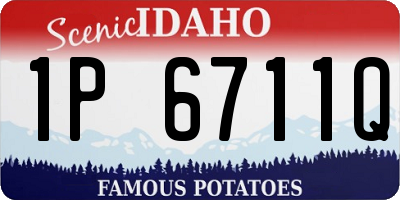 ID license plate 1P6711Q