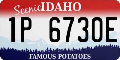 ID license plate 1P6730E