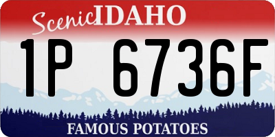 ID license plate 1P6736F