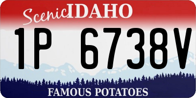 ID license plate 1P6738V