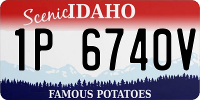 ID license plate 1P6740V
