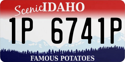 ID license plate 1P6741P