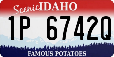 ID license plate 1P6742Q