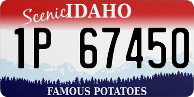 ID license plate 1P6745O