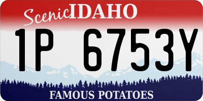 ID license plate 1P6753Y