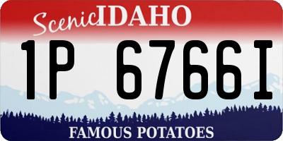ID license plate 1P6766I