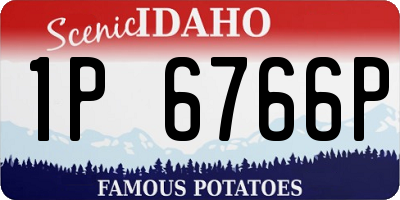 ID license plate 1P6766P