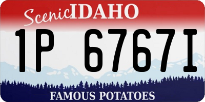 ID license plate 1P6767I