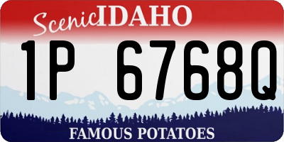 ID license plate 1P6768Q