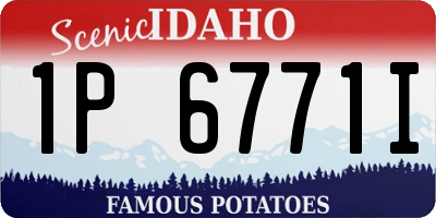 ID license plate 1P6771I