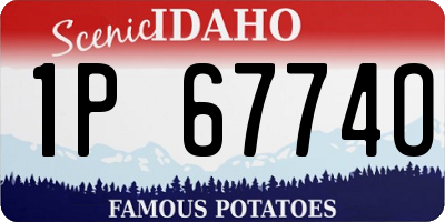 ID license plate 1P6774O