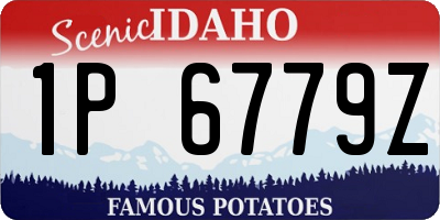 ID license plate 1P6779Z