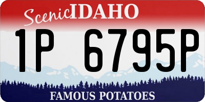 ID license plate 1P6795P