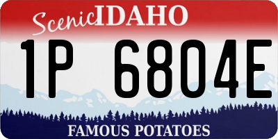 ID license plate 1P6804E