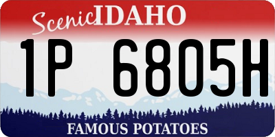 ID license plate 1P6805H