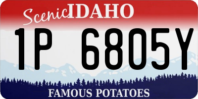ID license plate 1P6805Y