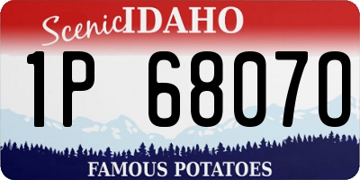 ID license plate 1P6807O