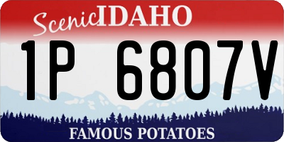 ID license plate 1P6807V