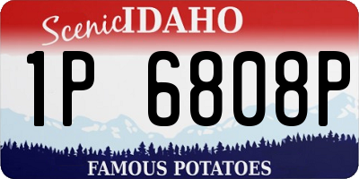 ID license plate 1P6808P