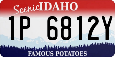 ID license plate 1P6812Y