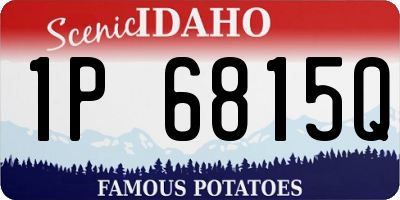 ID license plate 1P6815Q