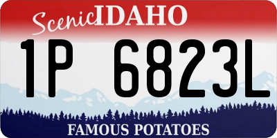 ID license plate 1P6823L