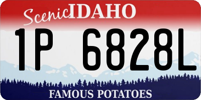ID license plate 1P6828L
