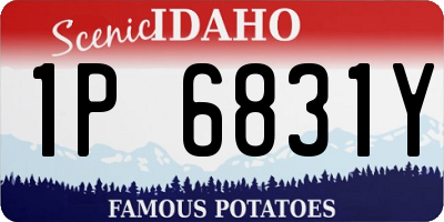 ID license plate 1P6831Y