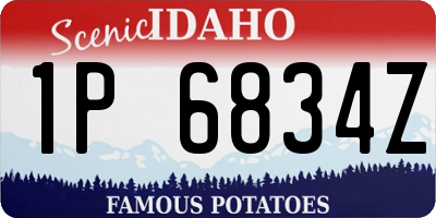ID license plate 1P6834Z
