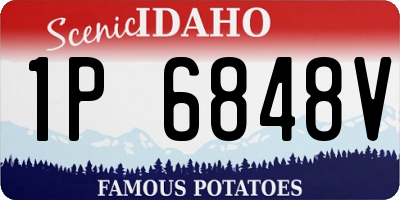 ID license plate 1P6848V
