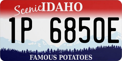 ID license plate 1P6850E