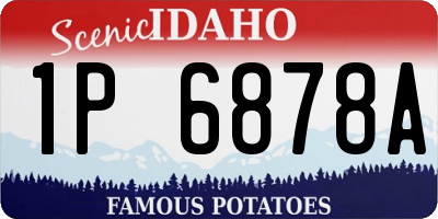 ID license plate 1P6878A
