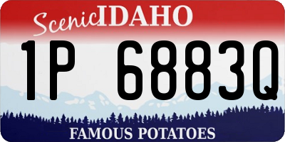 ID license plate 1P6883Q