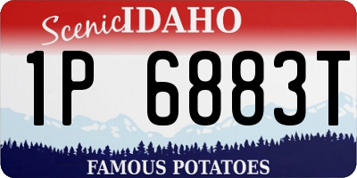ID license plate 1P6883T