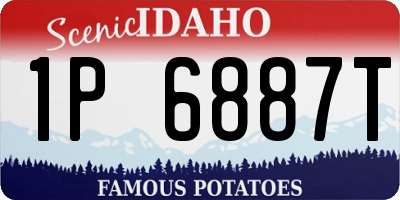 ID license plate 1P6887T
