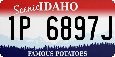 ID license plate 1P6897J