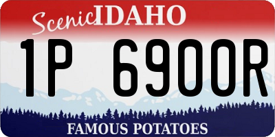 ID license plate 1P6900R
