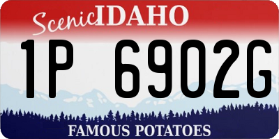 ID license plate 1P6902G