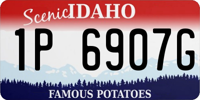 ID license plate 1P6907G