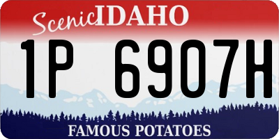 ID license plate 1P6907H