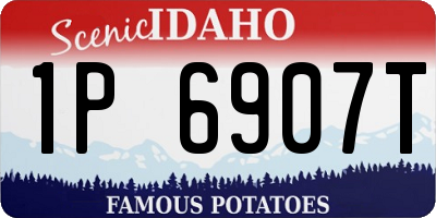 ID license plate 1P6907T