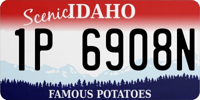 ID license plate 1P6908N