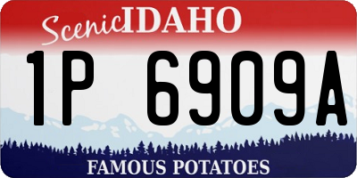 ID license plate 1P6909A