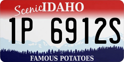 ID license plate 1P6912S