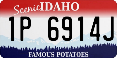 ID license plate 1P6914J