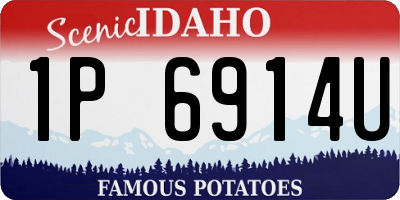 ID license plate 1P6914U