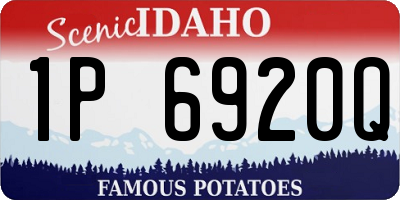 ID license plate 1P6920Q